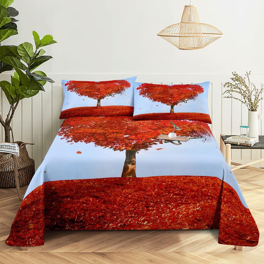 Scene Bed Sheet and Pillowcase Set Arts & Entertainment Manwatstore