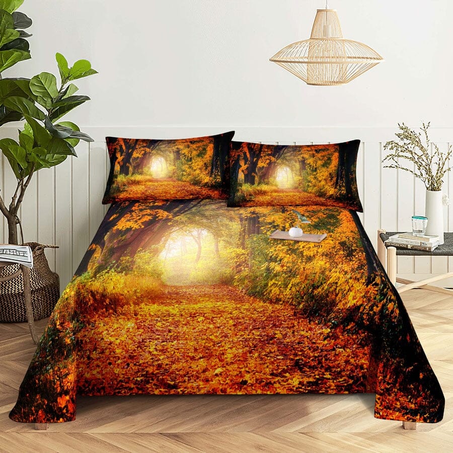 Scene Bed Sheet and Pillowcase Set Arts & Entertainment Manwatstore