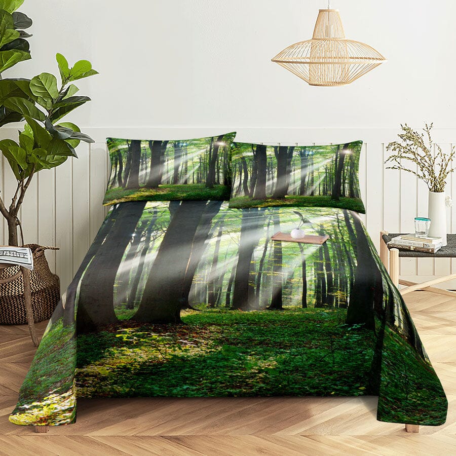 Scene Bed Sheet and Pillowcase Set Arts & Entertainment Manwatstore