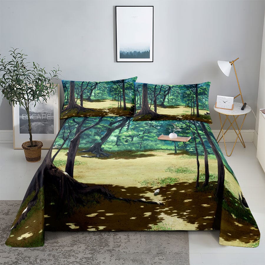 Scene Bed Sheet and Pillowcase Set Arts & Entertainment Manwatstore