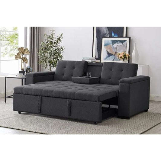 Sleeper Sofa Bed Pulled out Convertible Sectional Sofa |4 Seater Corner Couch Manwatstore