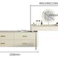 Solid Wood Double Bed with Genuine Leather, Side Table and Mattress Manwatstore