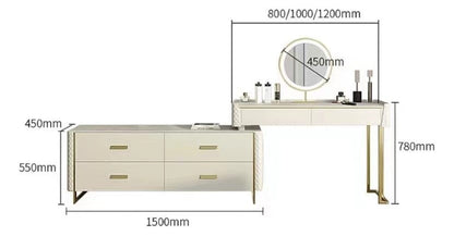Solid Wood Double Bed with Genuine Leather, Side Table and Mattress Manwatstore