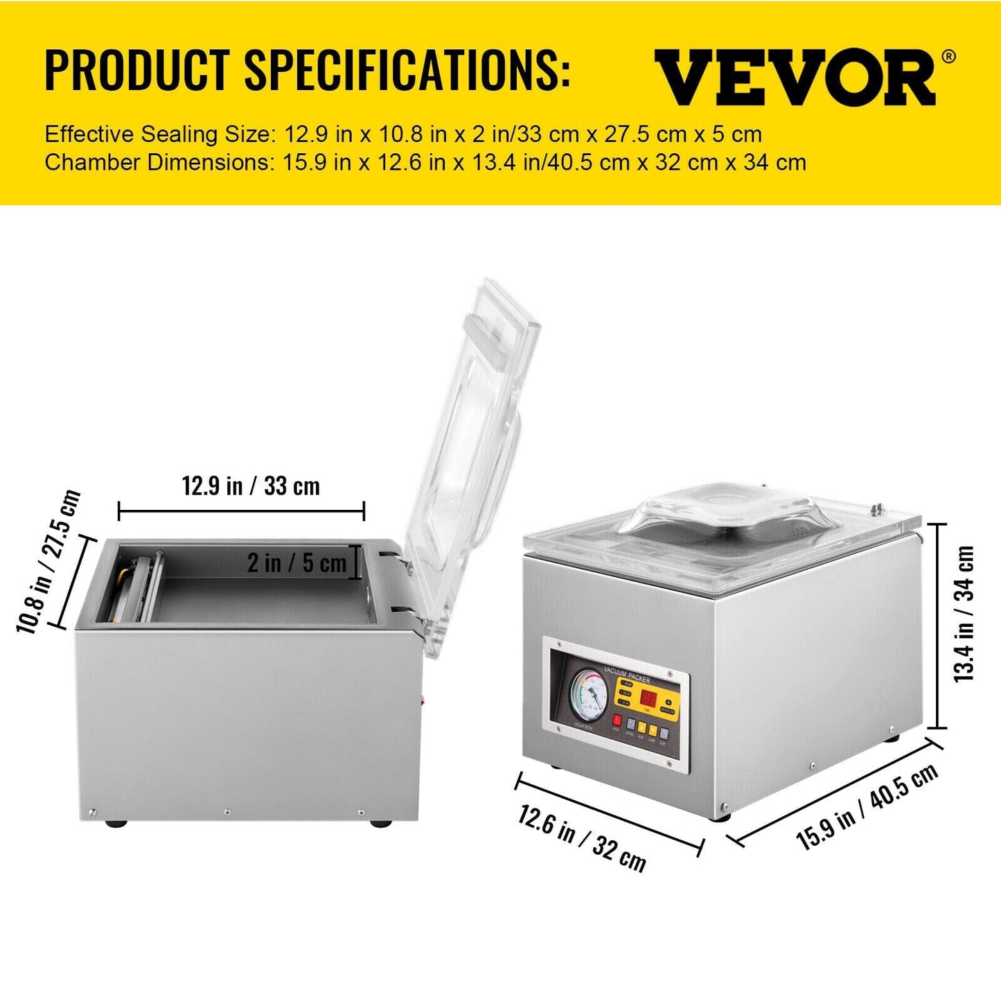 VEVOR Food Vacuum Packing Machine Manwatstore